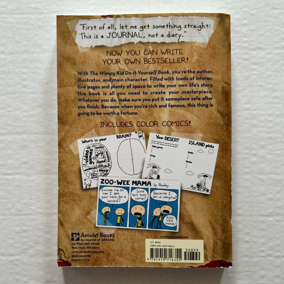 The Wimpy Kid Do-It-Yourself Book By Jeff Kinney. - Picture 4 of 4